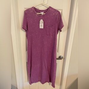 Time & Tru Large Acid Wash Tshirt Dress